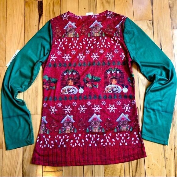 FAUX REAL SHIRT CHRISTMAS T-SHIRT M NWT - Picture 5 of 13